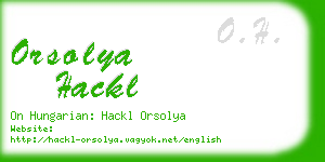 orsolya hackl business card